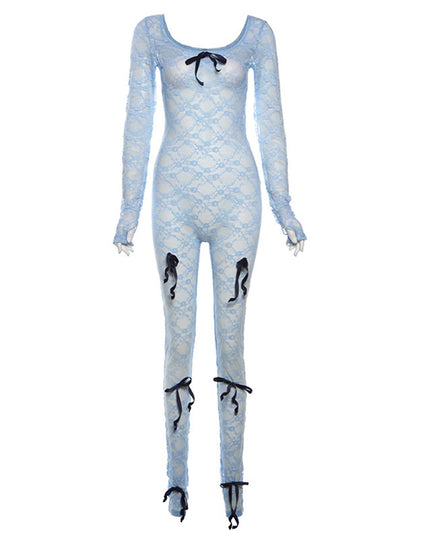 Long Sleeve Lace Jumpsuit