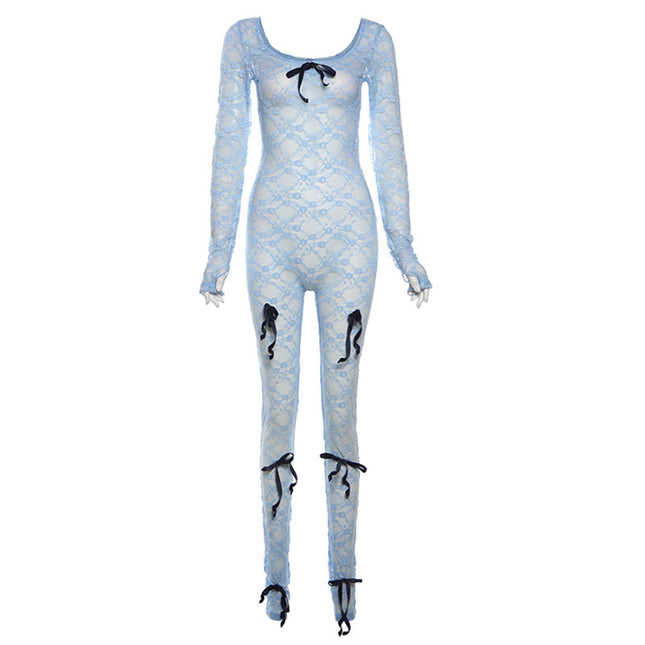 Long Sleeve Lace Jumpsuit