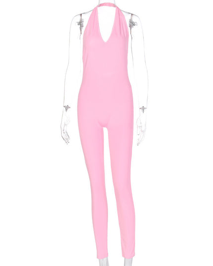 Deep V Jumpsuit