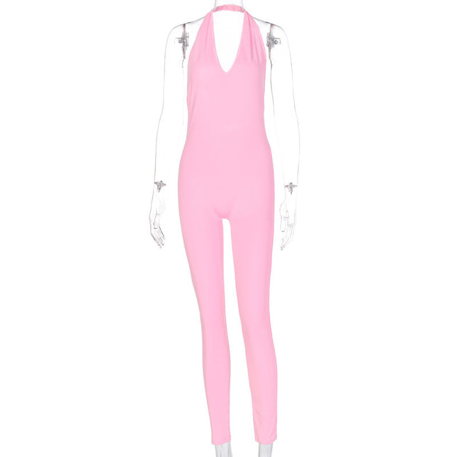 Deep V Jumpsuit