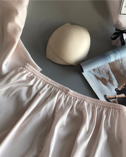 Ribbon Silk Pajama Set