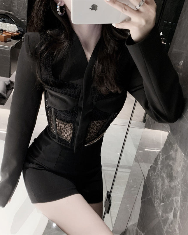 Lace Corset Suit Jacket