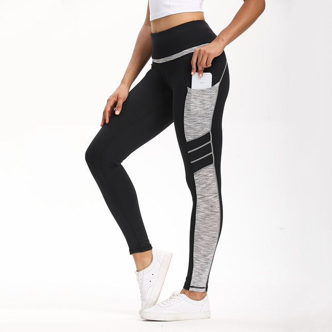Black Gray Leggings