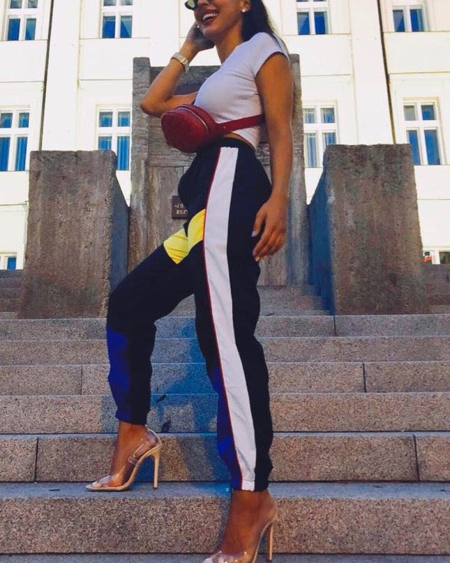 Colorblock Pants
