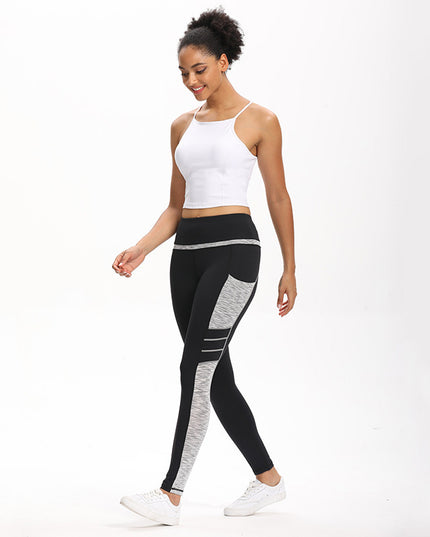Black Gray Leggings