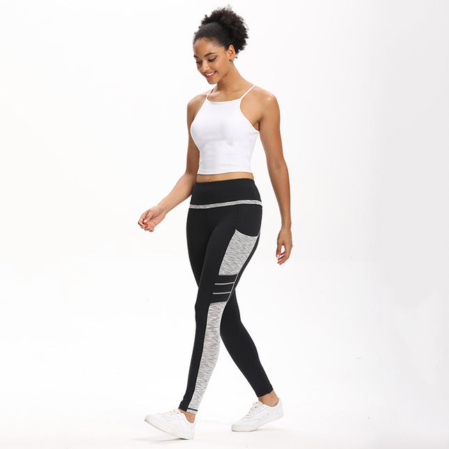 Black Gray Leggings