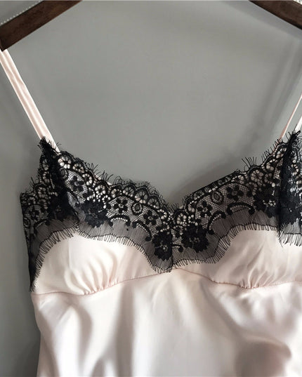 Ribbon Silk Pajama Set