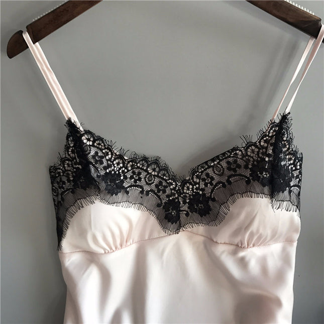 Ribbon Silk Pajama Set