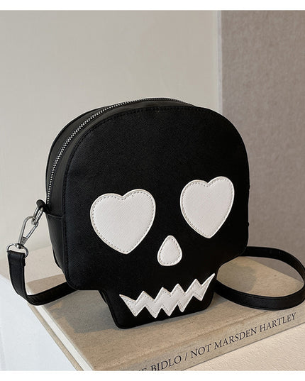 Black & White Skull Face Purse