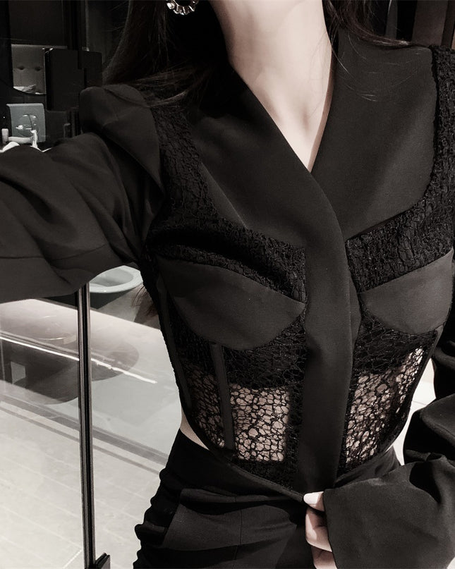 Lace Corset Suit Jacket
