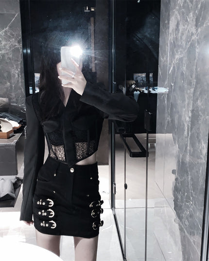 Lace Corset Suit Jacket
