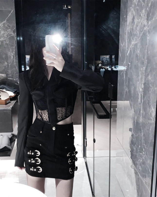 Lace Corset Suit Jacket