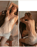 White / Nightdress and T pants / L