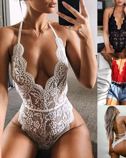 Lace Deep V Bodysuit