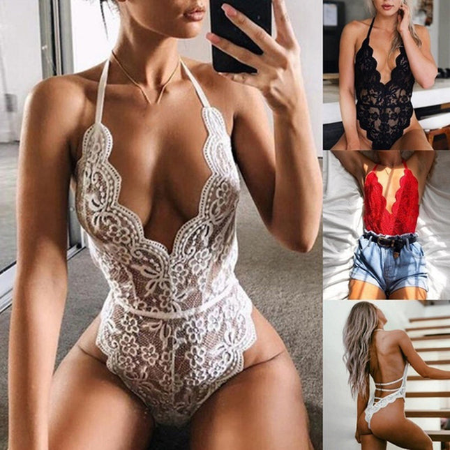 Lace Deep V Bodysuit