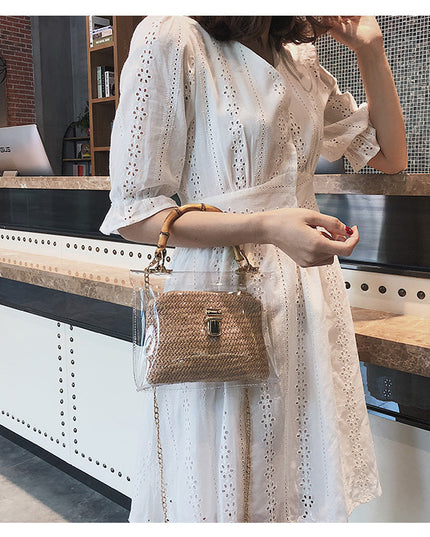 Bamboo Knot Woven Bag