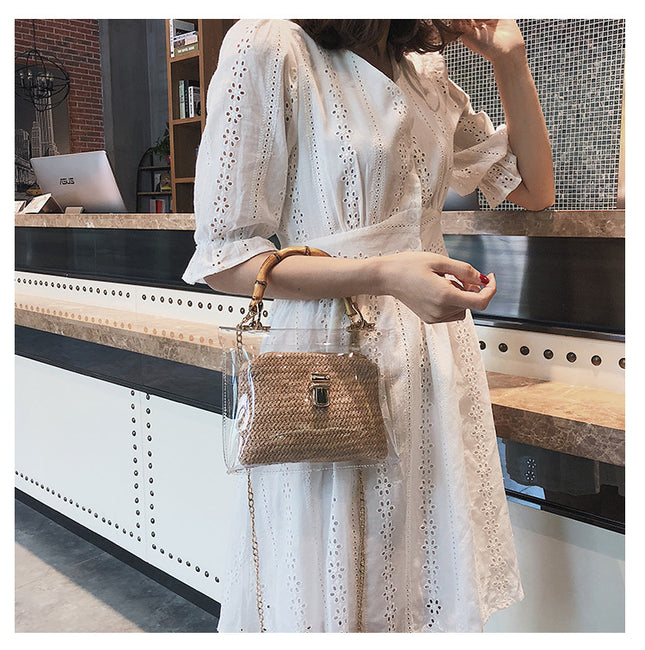 Bamboo Knot Woven Bag