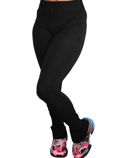 Stacked Cotton Pants