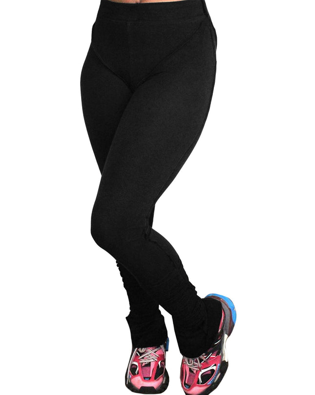 Stacked Cotton Pants