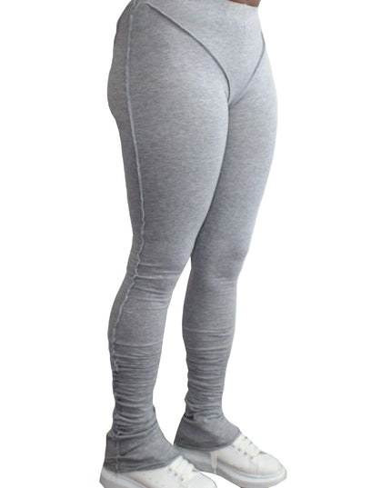 Stacked Cotton Pants