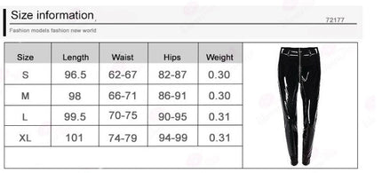 PU Glossy Zip Pants