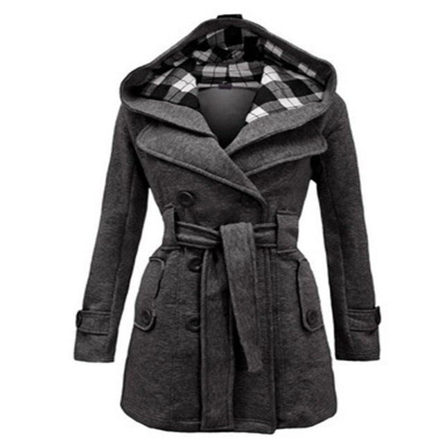 Big Collar Cashmere Trench Coat