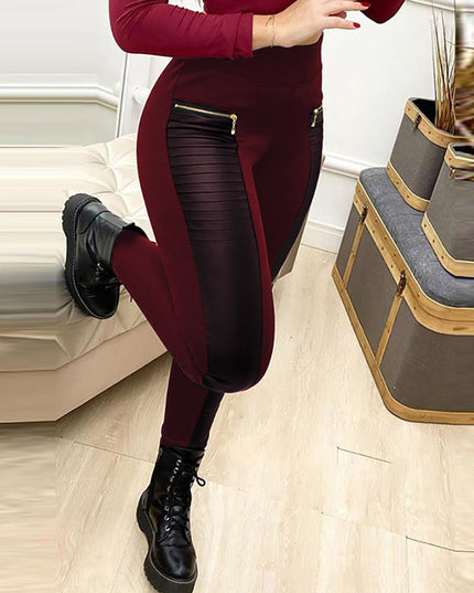 Legging Pants With Zipper