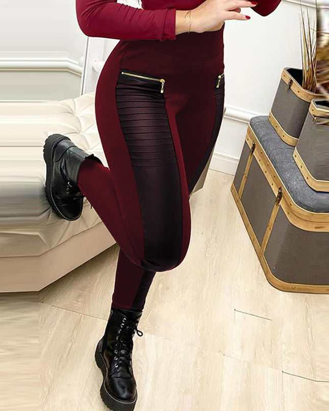 Legging Pants With Zipper