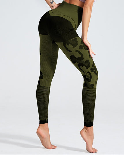 Camouflage Colorblock Leggings