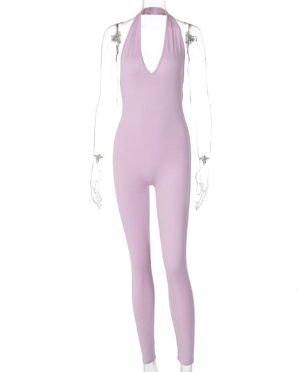 Deep V Jumpsuit