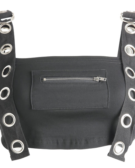 Shoulder Strap Crop Top