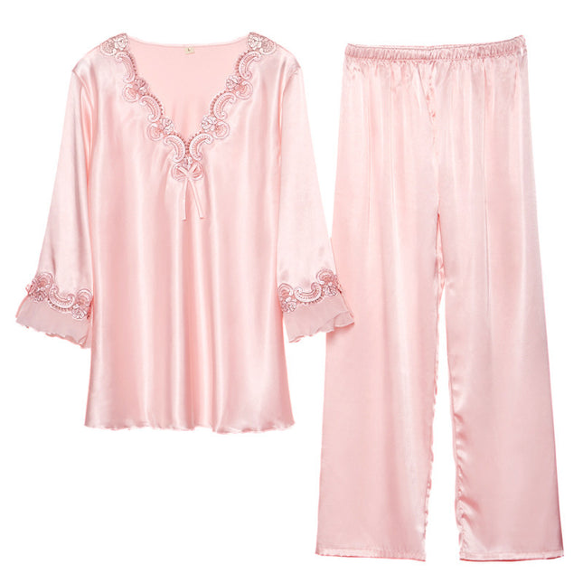 Silk Long Sleeve Robe Set