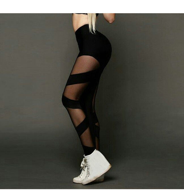 Mesh Crossover Pants