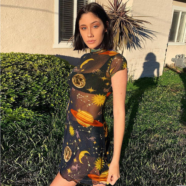 Galaxy Mesh Dress