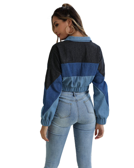 New Personality Color Matching Jacket