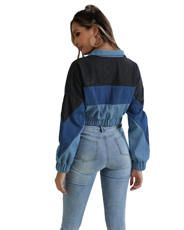 New Personality Color Matching Jacket