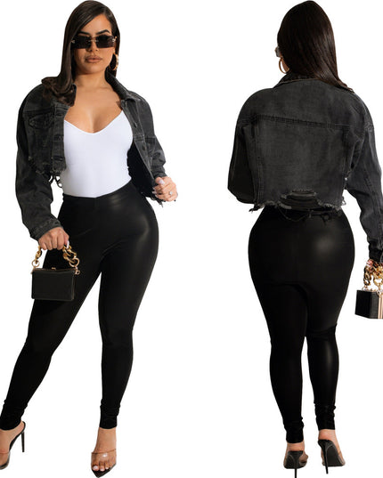 Denim Crop Jacket