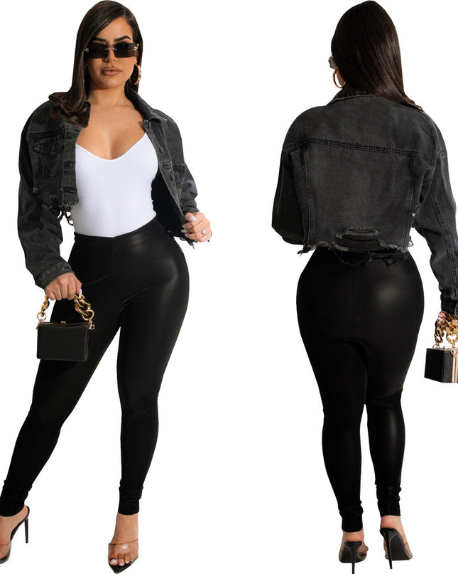 Denim Crop Jacket