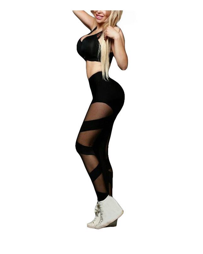 Mesh Crossover Pants