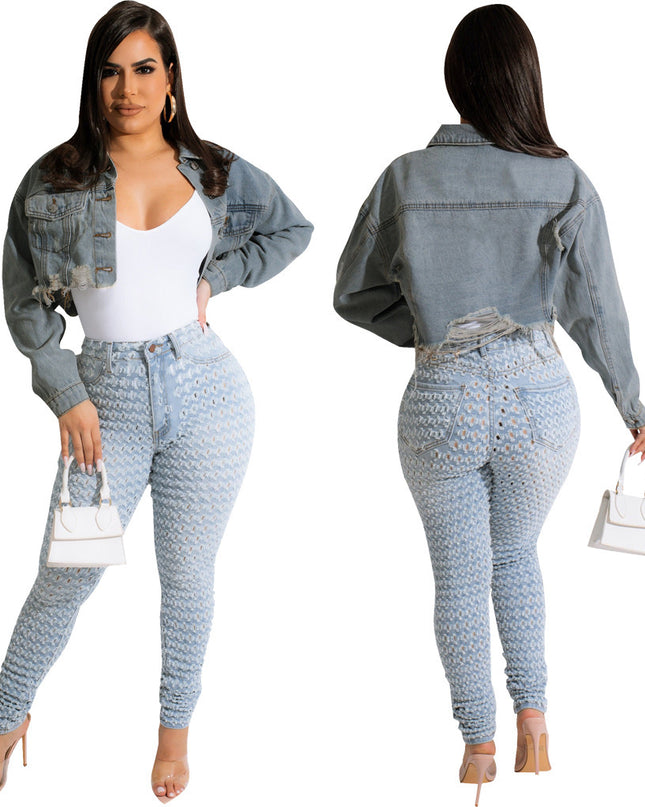 Denim Crop Jacket
