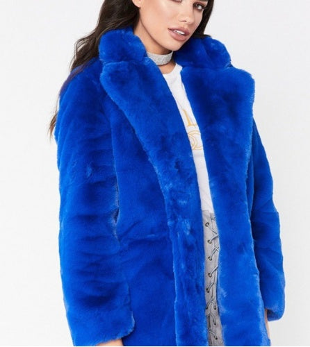 Faux Fur Long Coat