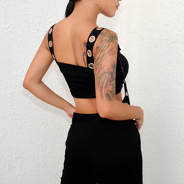 Shoulder Strap Crop Top
