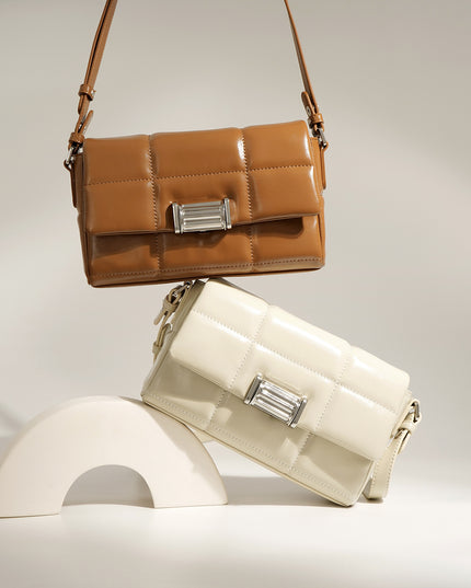 Soft Leather Square Shoulder Bag