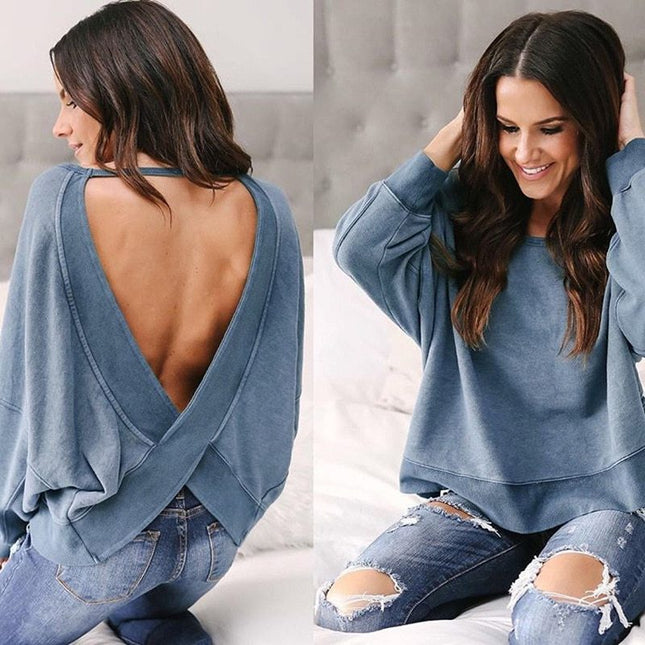 Halter Open Back Shirt
