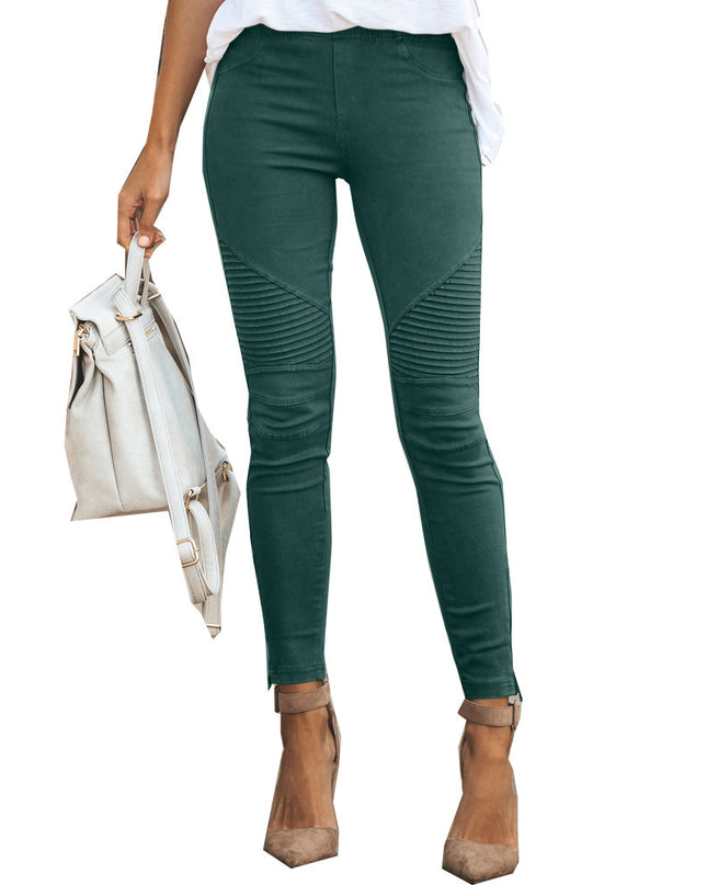 Ribbed Design Jeggings