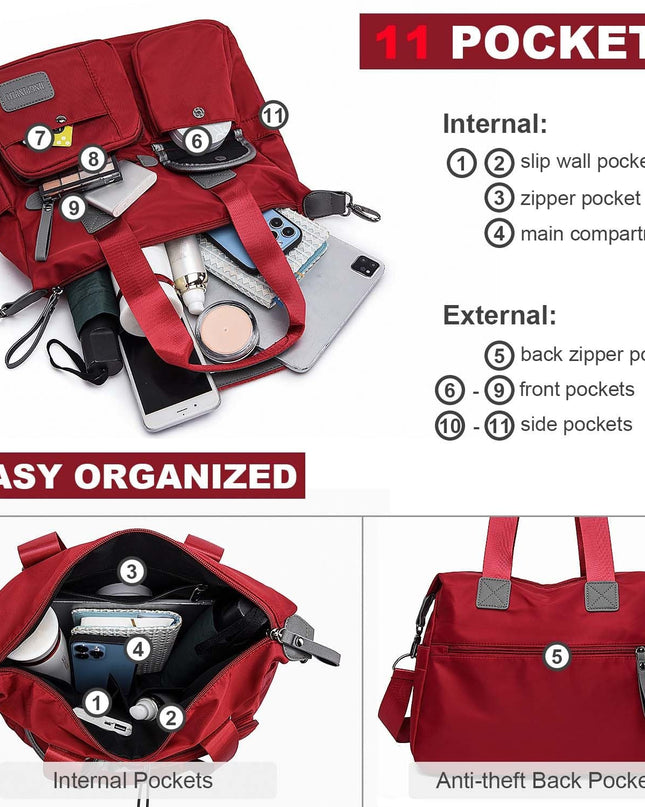 Multi Pocket Tote Bag