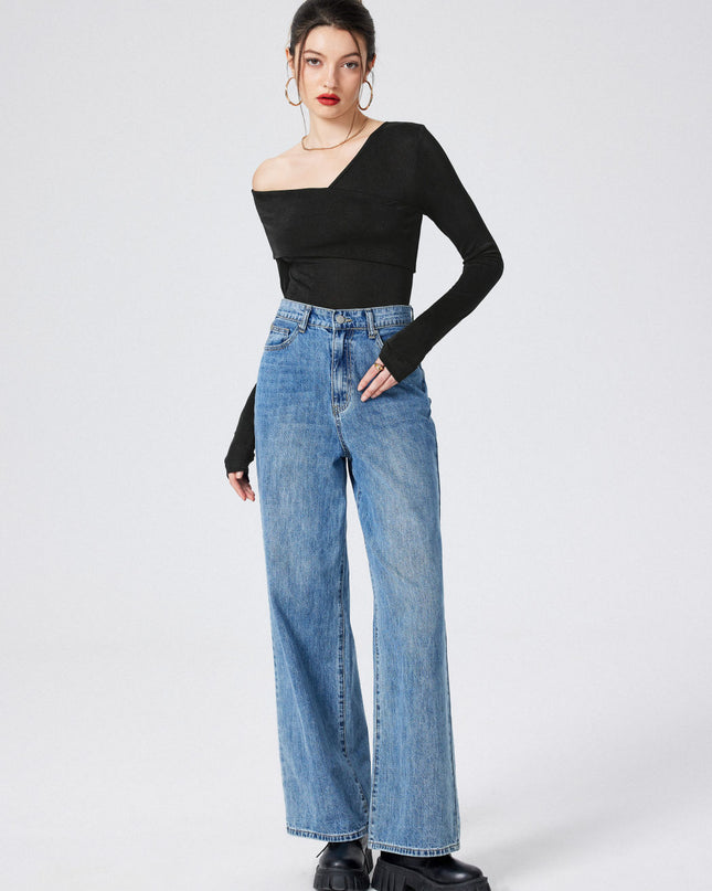 Off-Shoulder Knitted Bodysuit