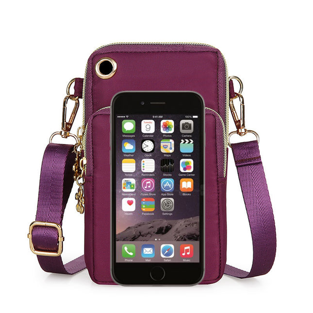 3 Layer Zip Crossbody
