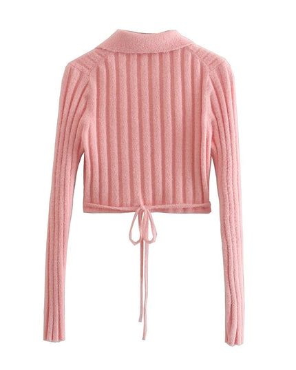 Tie Around Crop Sweater