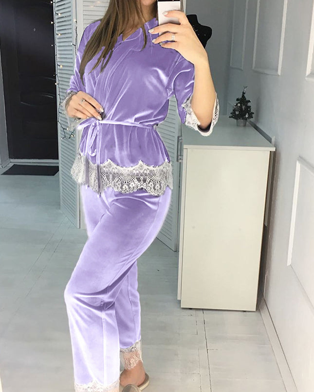 Winter Velvet Pajama Set